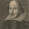 Penciled portrait of William Shakespeare.