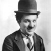 Photo portrait of Charlie Chaplin.