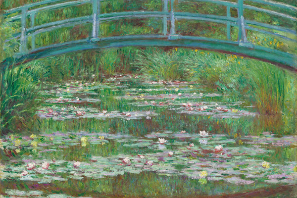 Claude Monet’s The Japanese Footbridge painting.