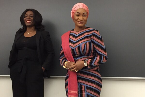 The second lady of Ghana presented at Penn about her work on global health. 