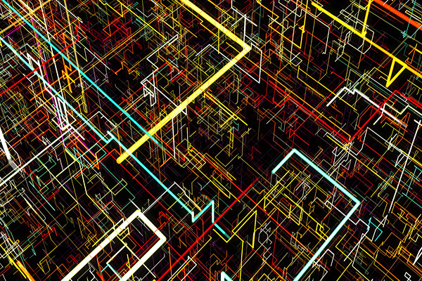 Abstract background with circuit.